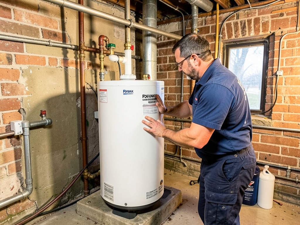 Dealing with hard water in fox point using a profe