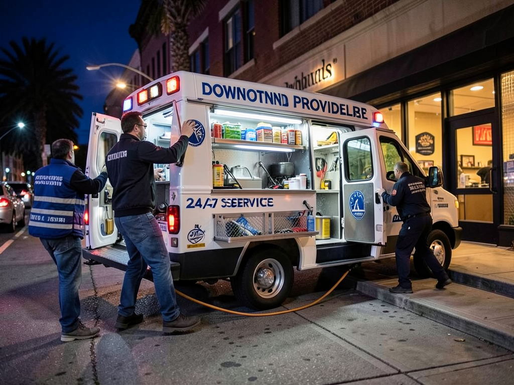 Responsive commercial plumbing services for downto