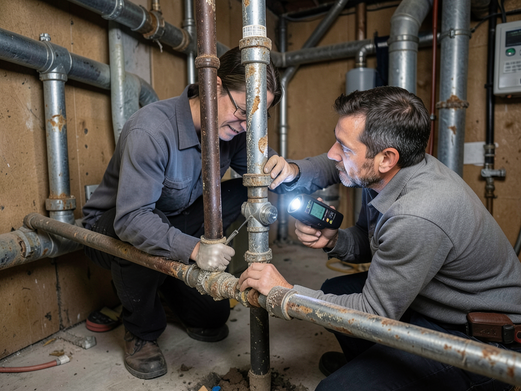 Upgrading old lead or galvanized pipes in elmwood